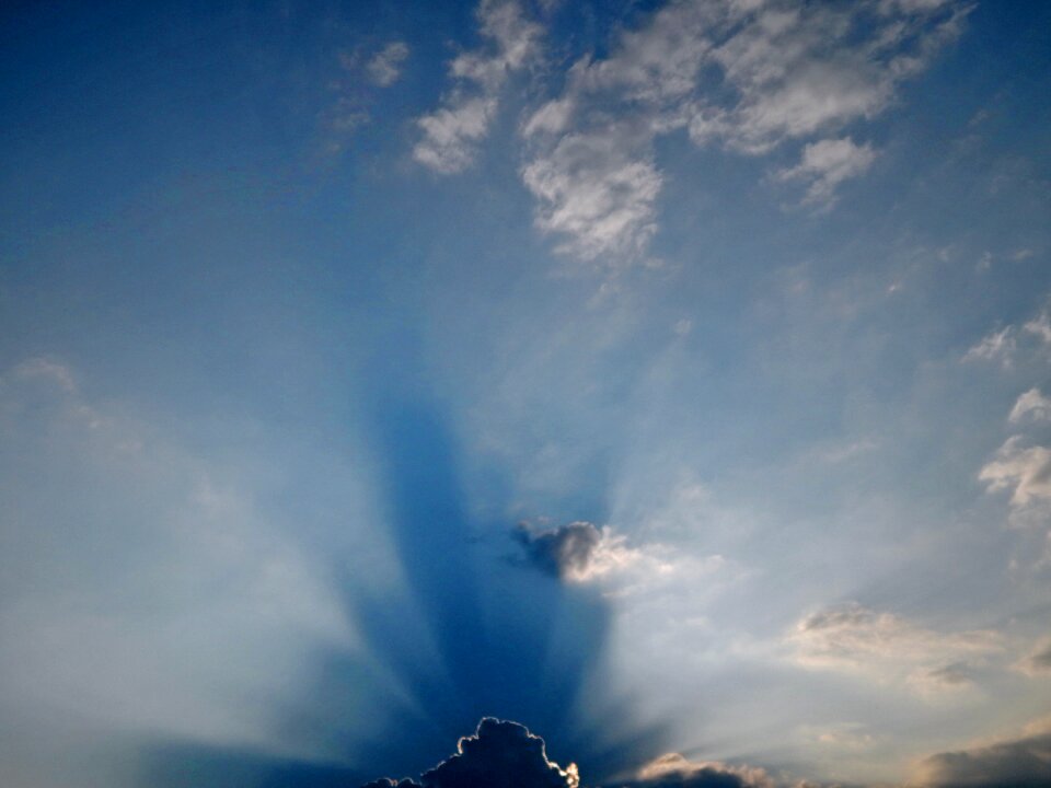 Clouds evening eclipse