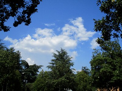 Sky clouds blue