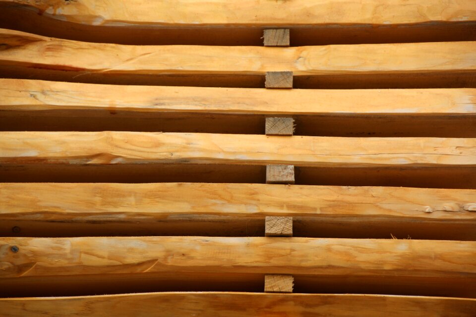 Holzstapel stacked sawn