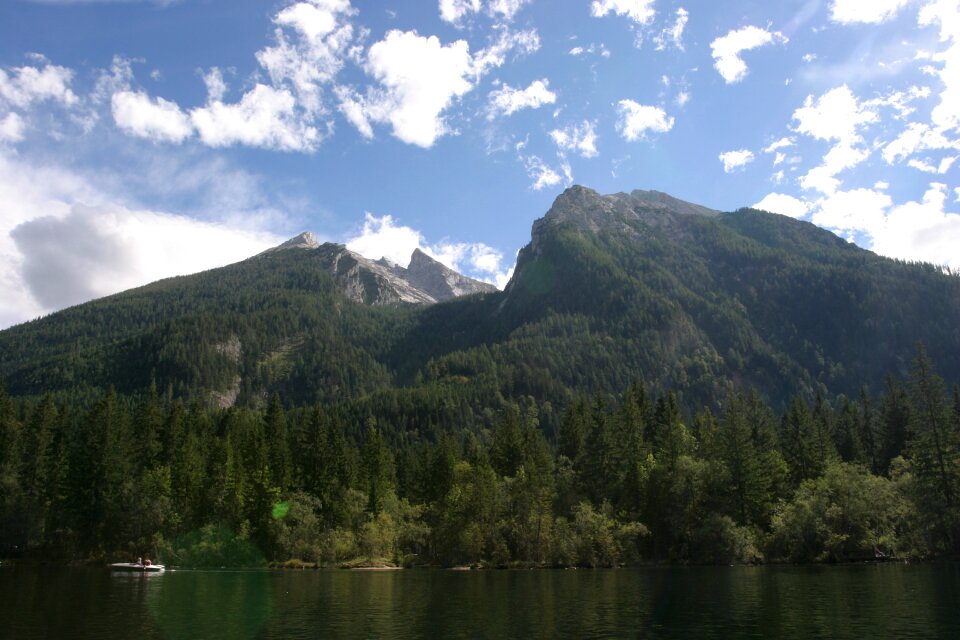 Landscape boat clouds