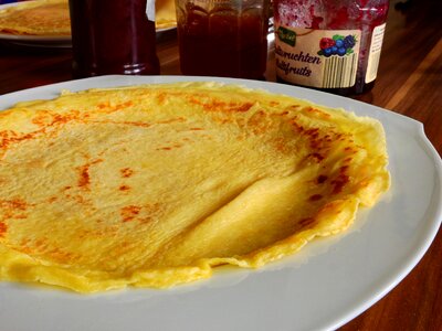 Delicious omelette meal photo