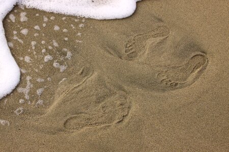 Footprint water fun photo