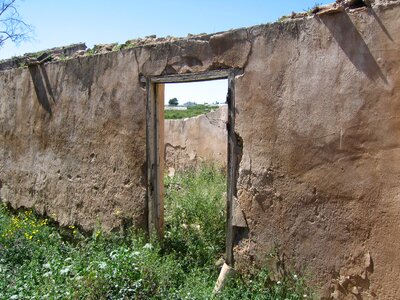 Old door abandonment ruins