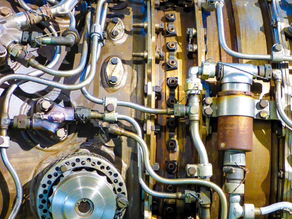Detail engine aircraft