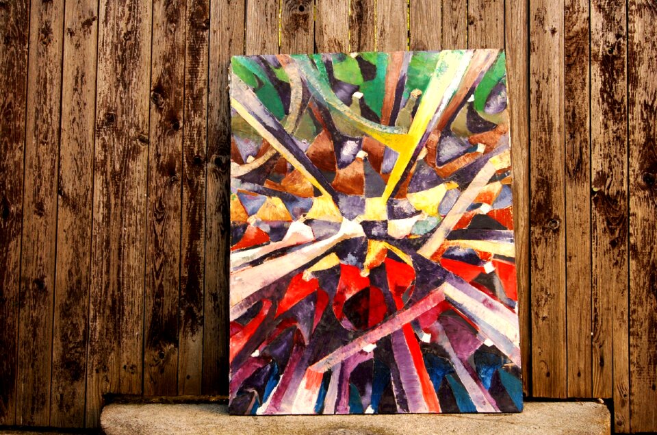 The image of terror oil on canvas wood