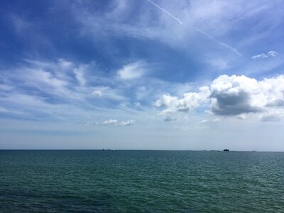 Clouds ocean nature