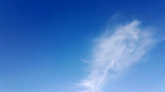 Blue sky white cloud breeze