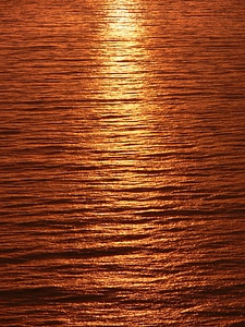Reflected calm sea sea