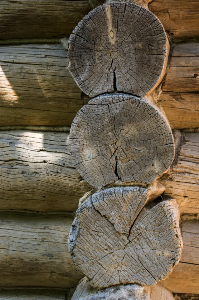 Old wooden house cottage