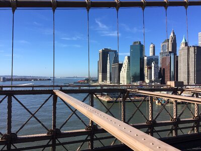 City new york bridge photo