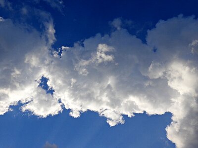 Cloud cover blue sky glomerulus photo