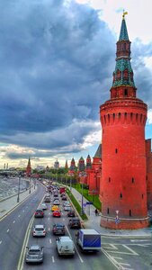 The center of moscow beautiful photo kremlin embankment
