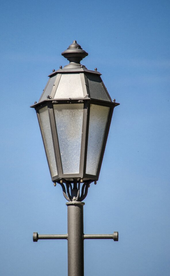 Close up lamp metal photo