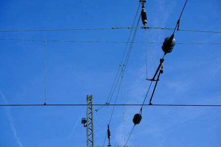 Energy current power line photo