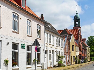 Clinker brick houses verklinkert gabled houses photo