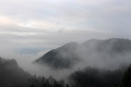 The smoky mountains clouds fog