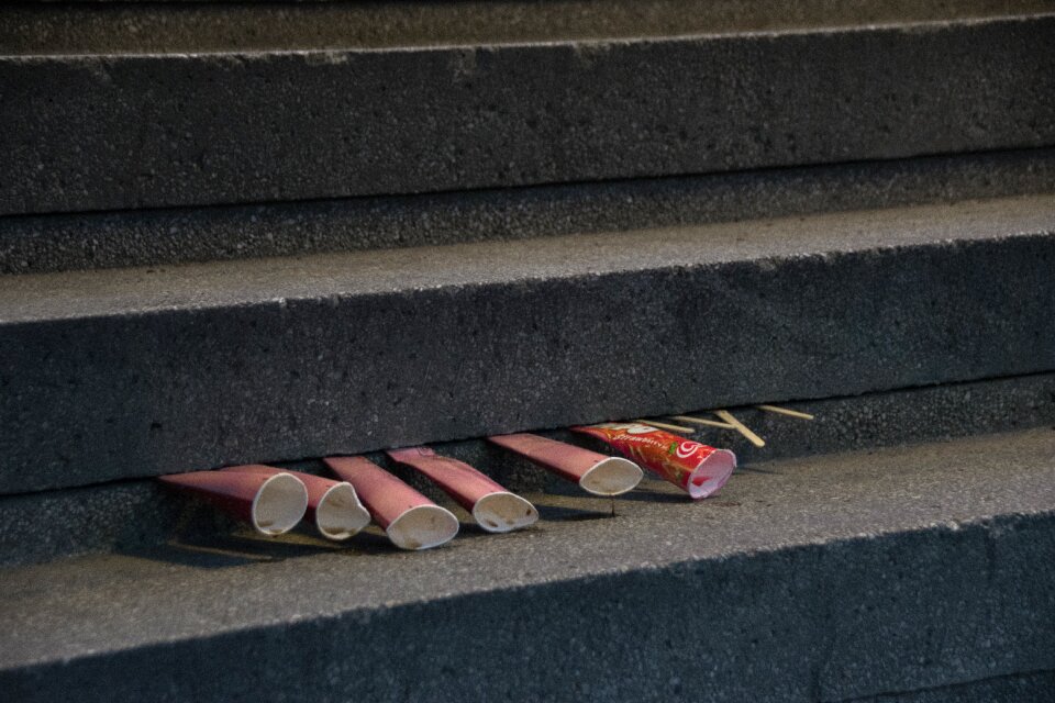 Outdoor stairs concrete
