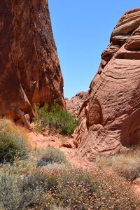 Desert sandstone formation photo