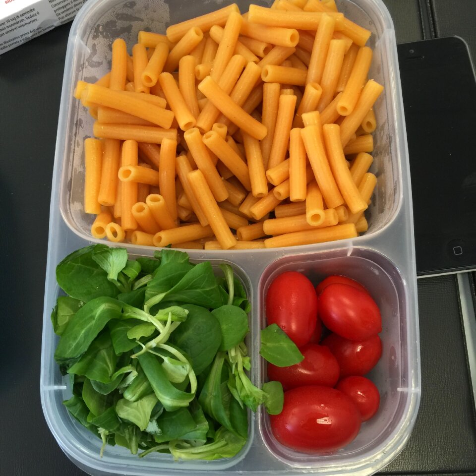 Lunch in the office tomatoes vegetables