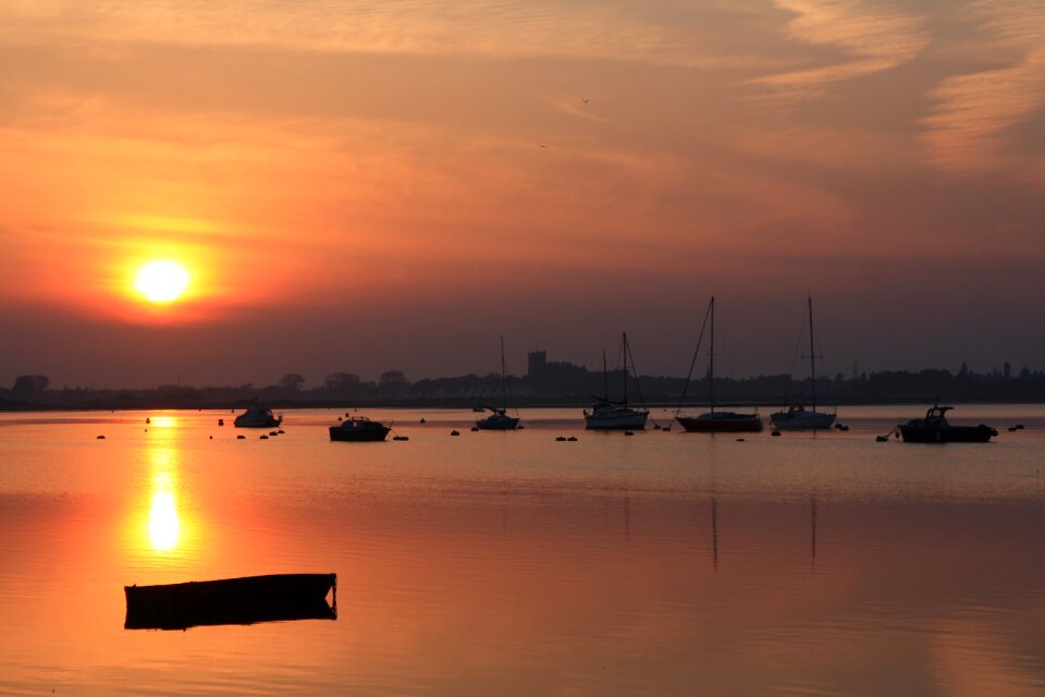 Harbour boats peaceful
