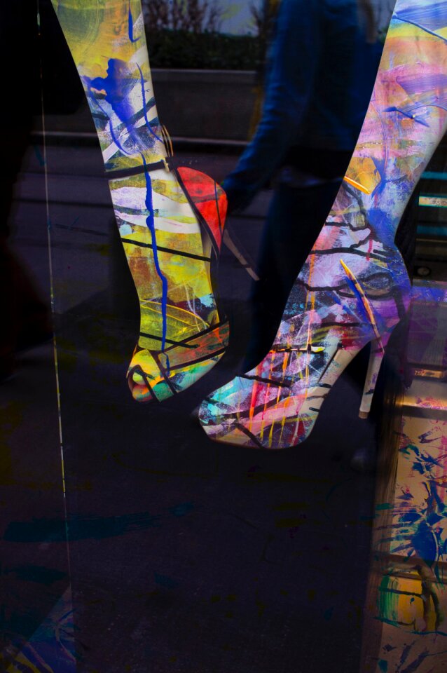 High heels painting art