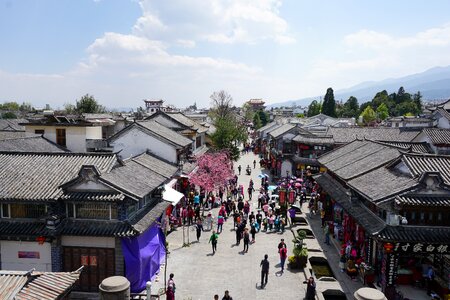 Lijiang old town street photo
