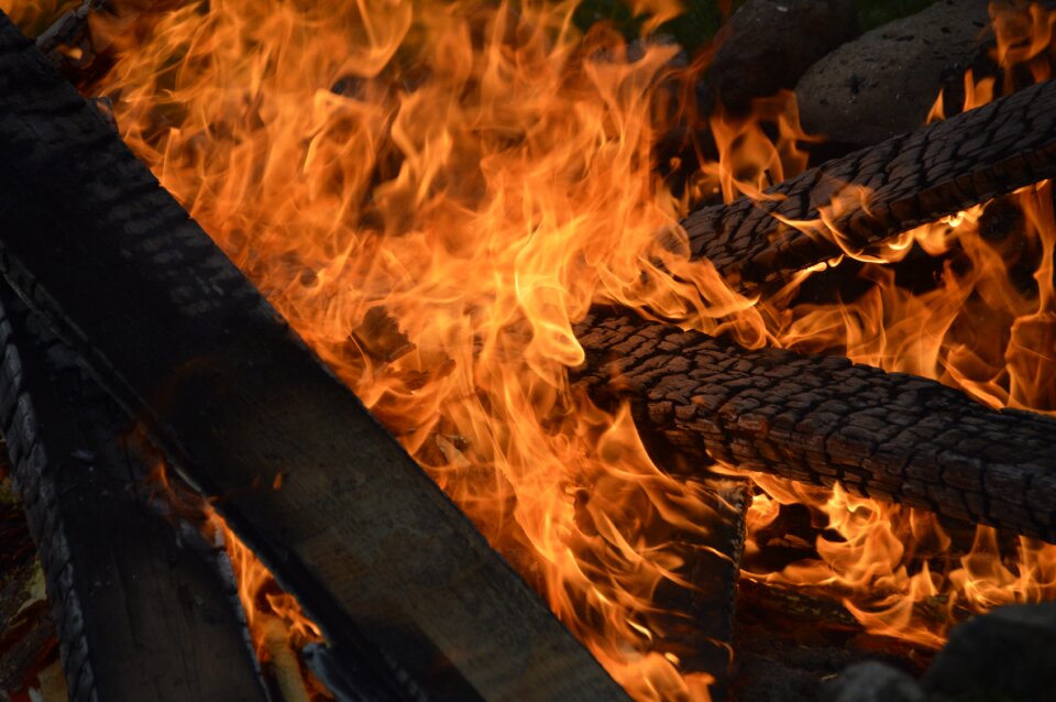 Heat wood fire campfire