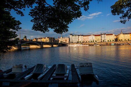 City flowing water