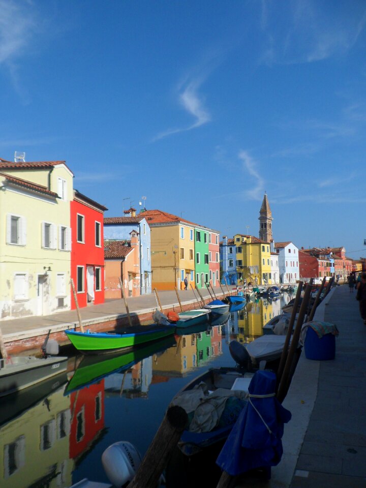 Channel colorful houses