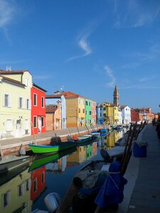 Channel colorful houses photo