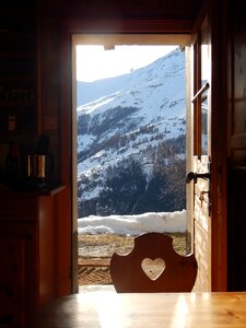 Chalet landscape winter