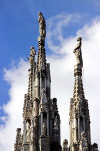 Milan sculptures gothic