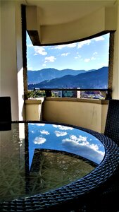 Blue cloud landscape