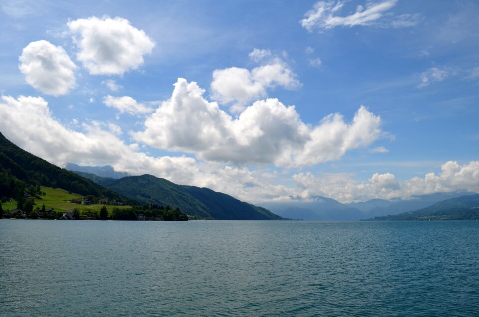 Alpine clouds panorama