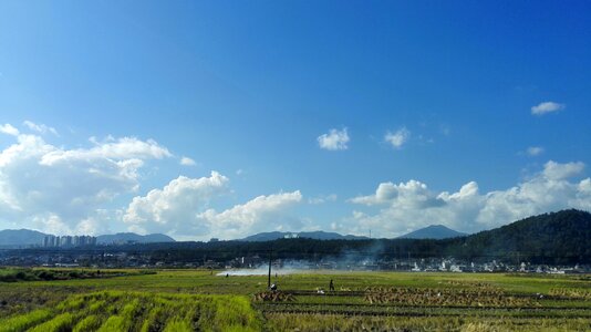 Ye tian country blue sky
