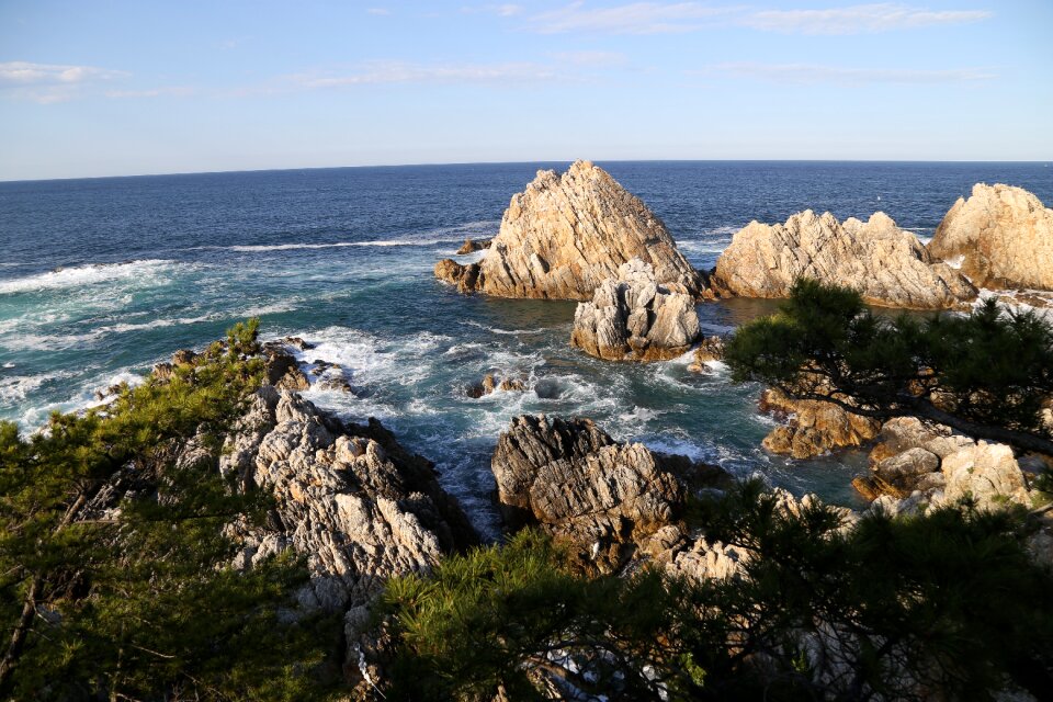 Rock sky the sea breeze