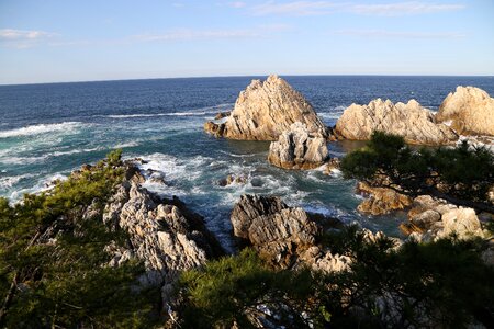 Rock sky the sea breeze photo