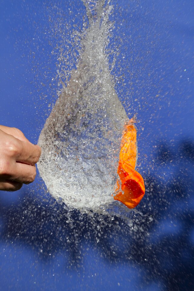 Action water colorful