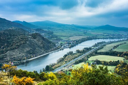 Czech republic river landscape