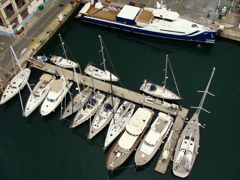 Yachts sea port