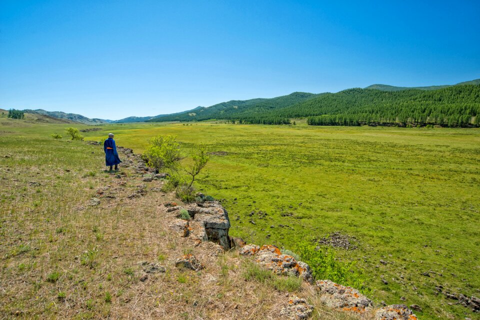 Landscape bogart village mongolia photo