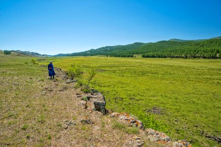 Landscape bogart village mongolia