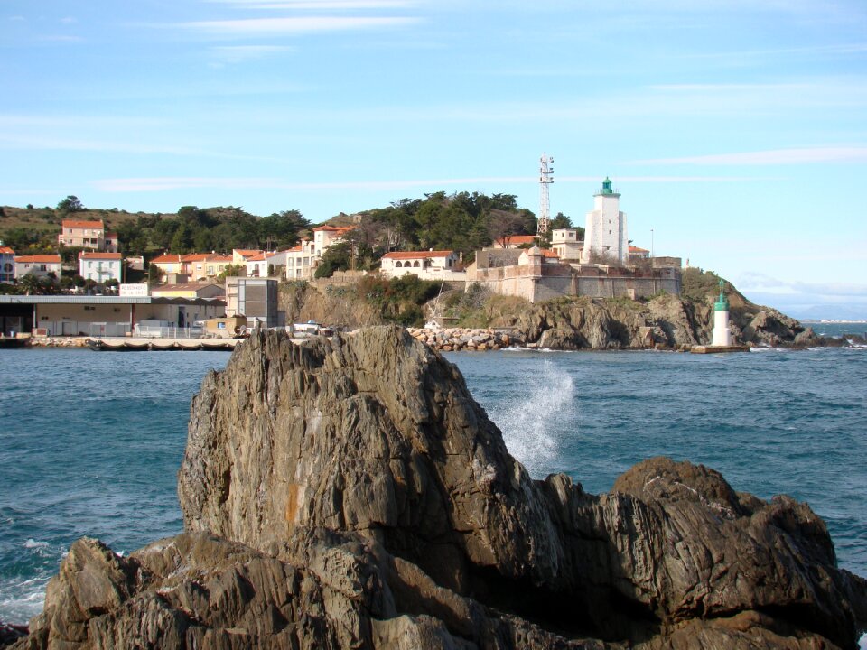 The mediterranean sea pyrenees orientales harbor