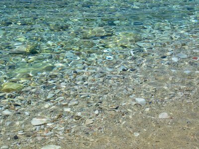 Clear water emerald water sea photo