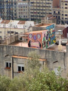 Graffiti cityscape architecture photo