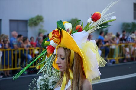 Girl woman flowers