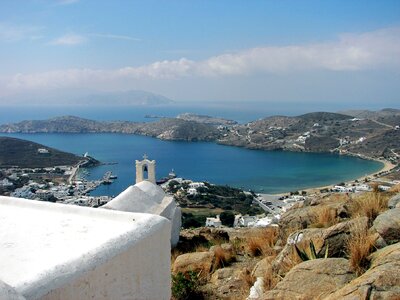 Port motifs cyclades aegean sea photo