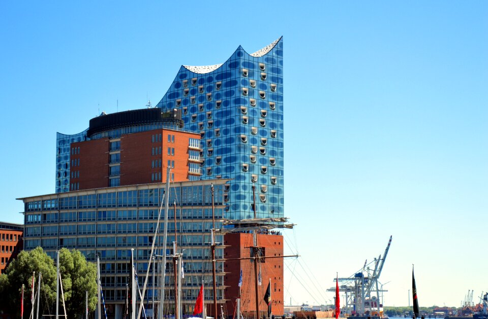 Architecture harbour city elbe