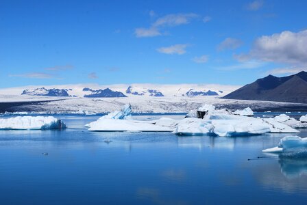 Iceland ice blue photo