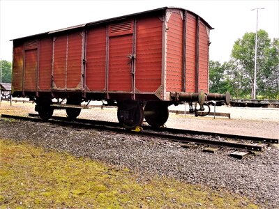 Holocaust freight train old photo